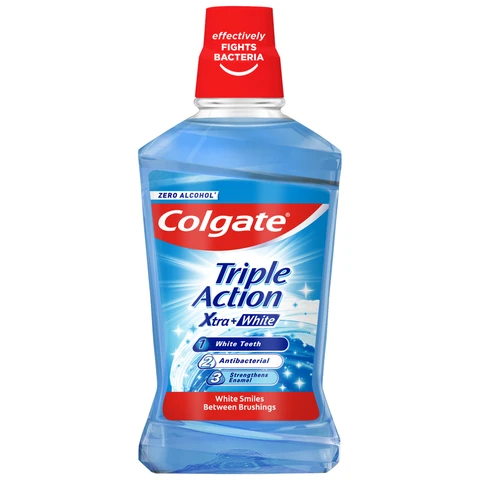 Colgate Triple Action Xtra White Mouthwash Alcohol Free 500ml