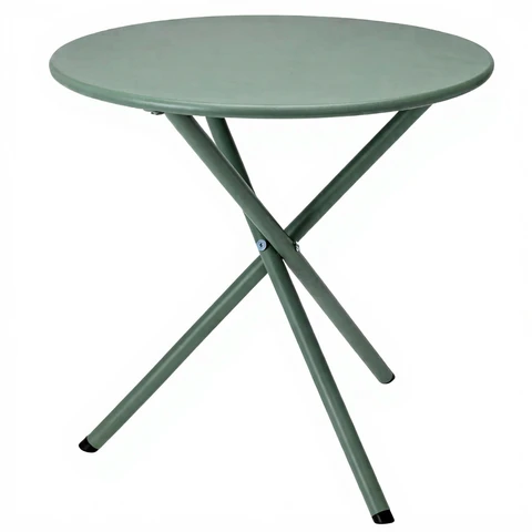 Table Green Steel D48X48C