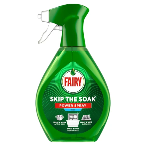 Fairy Skip The Soak Power Spray Fresh 650ml, Dish & Kitchen Spray, PreTreatment