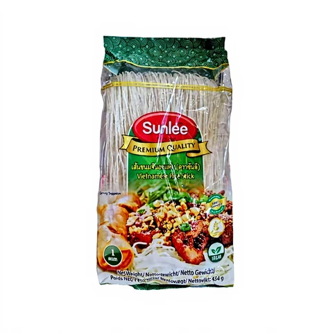 Sunlee Reisbandnudeln Vietnamesische Bun Tuoi 1mm 454g