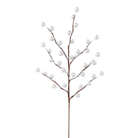 WeRChristmas Silver Berry Christmas Tree Spray, 45 cm