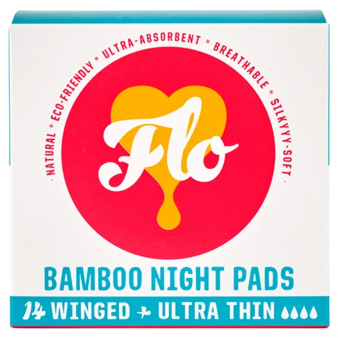 Flo Bamboo Night Pads 14Pads