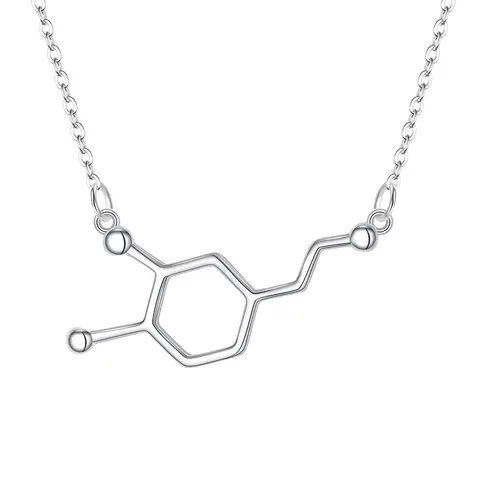Ever Faith Dopamine Happiness Neurotransmitter Necklace