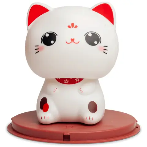 Solar Lucky Cat H10cm, Table & Car Decor Lucky
