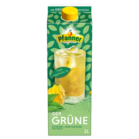 Pfanner Grüner Tee Zitrone-Kaktusfeige 2 L