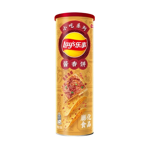 Lays Potato Chips-Spicy Soy Pancake flavour 90g 乐事无限罐装薯片-酱香饼 90g