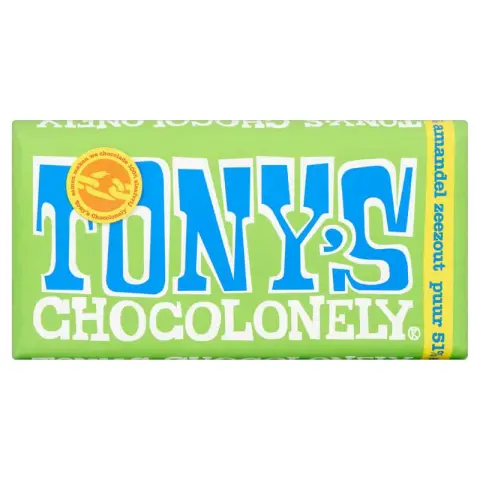 Tony's Chocolonely Pur Sel Marin Aux Amandes 180g