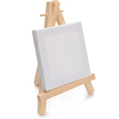 Super Mini Easel with Canvas - 7 x 7cm - Toy Size