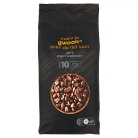 G'woon Donkere Espresso Koffiebonen - 1000 g