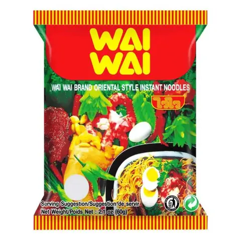 WAI WAI Instant-Nudeln mit Oriental-Geschmack, 60 g
