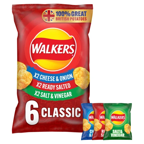 Walkers Variety Crisps 6 pack