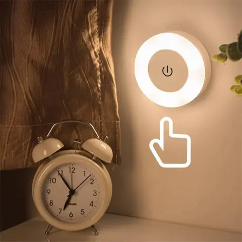 LED-Touch-Nachtlicht mit magnetischer Basis, Raumdekoration, kreisförmig