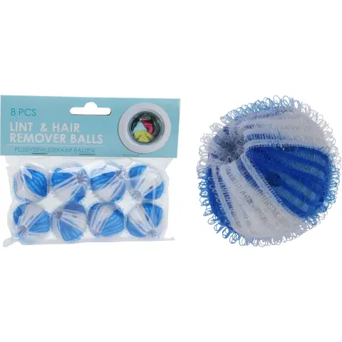 Ultra Clean Anti-Puncture Wasbolletjes - Blauw - 8 Stuks