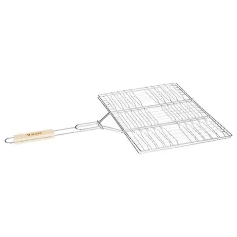 Doppelter Grillrost 30x40 Chrom