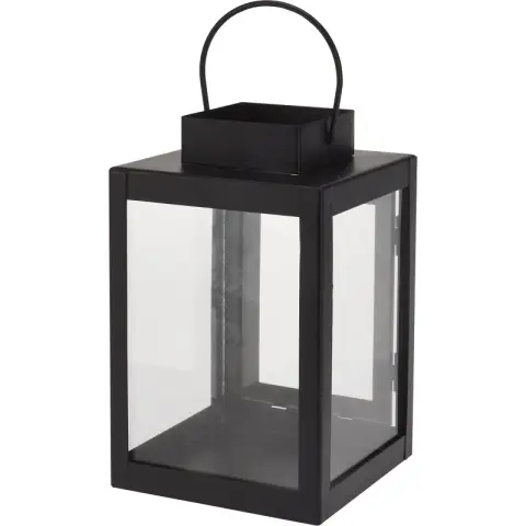 Pleasure Lantaarn Metalen Woonkamer Slaapkamer Decoraties 10*10*16cm Zwart