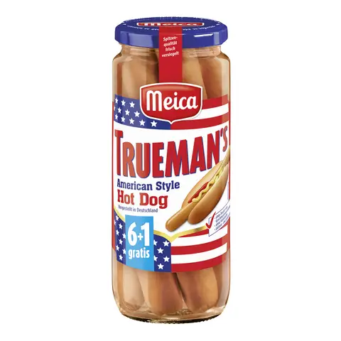 Meica 6+1 Trueman's Hot Dog Würstchen 7 x 50 g