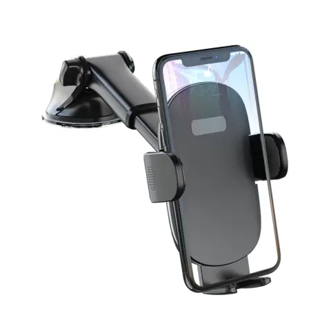Strong Suction Car Phone Holder - Black