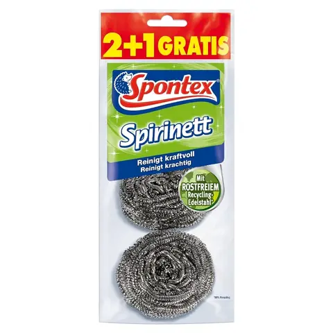 Spontex Spirinett 2+1 Edelstahlspirale