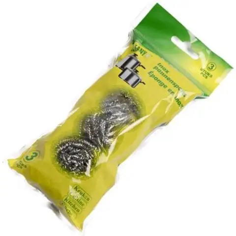 Stainless steel scourer set of 3 20 g