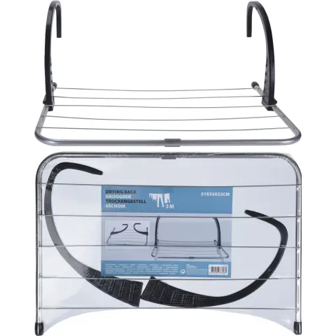 Clothes Dryer Metal 3m Silver