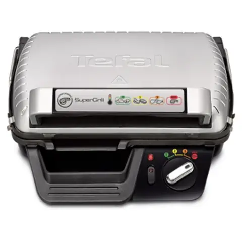 Tefal GC450B32 Gril de Contact, 2000 W, thermostat réglable, plaques en fonte
