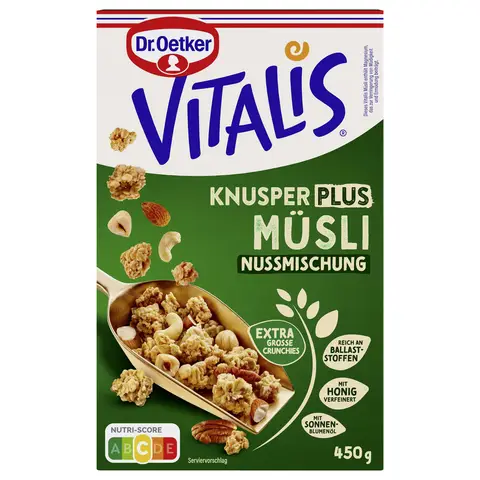 Oetker Vitalis Knusper Plus Nussmischung 450 g