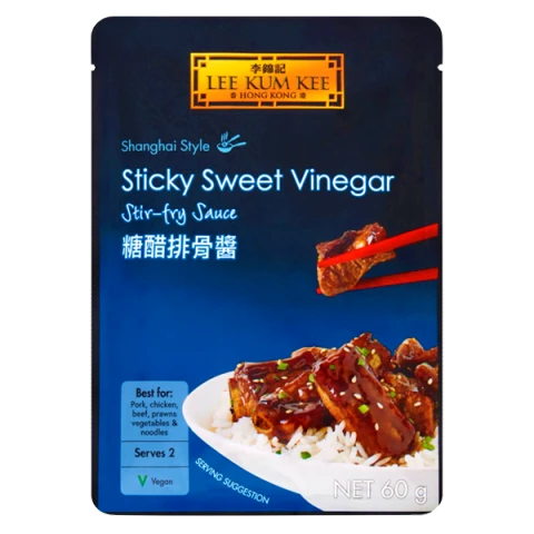 LKK Sticky Sweet Vinegar Stir Fry Sauce 60g 李錦記糖醋排骨醬 60g