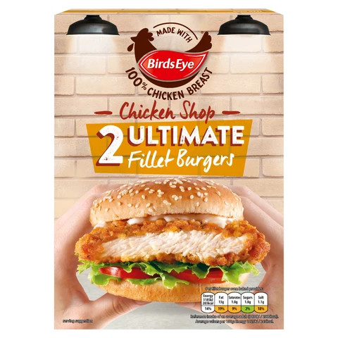 Birds Eye Chicken Shop Ultimate Fillet Burgers 227g