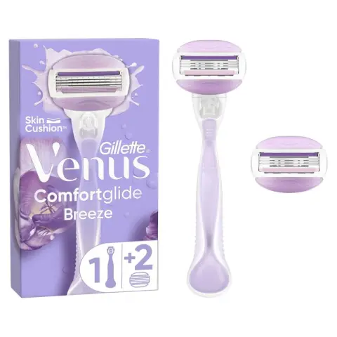 Venus Comfortglide Breeze Razor 1 Handle + 2 Blades Comfortglide