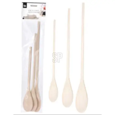 Ensemble de cuillères en bois 3 pièces
