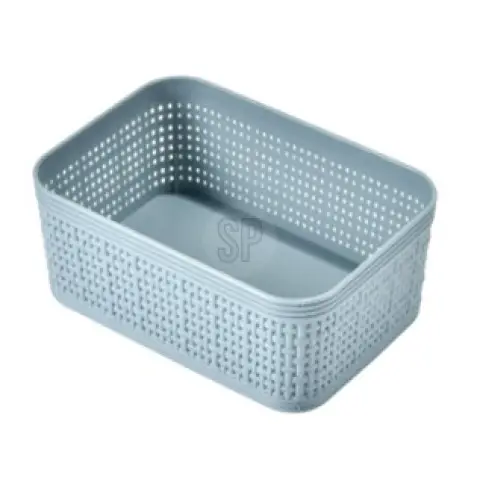 Basket PP Set Of 2 - 19x13.5x6cm