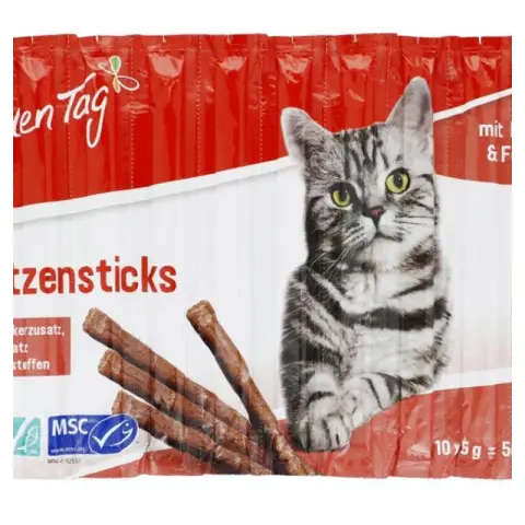 Jeden Tag Katzensticks mit Lachs & Forelle 10 x 5 g