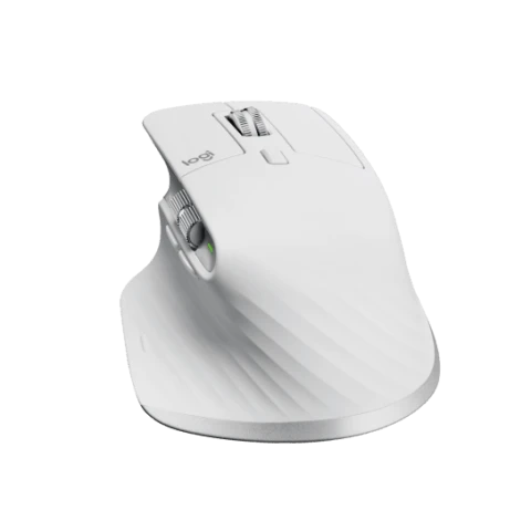 Logitech MX Master 3S Wireless Mouse with Ultra-Fast Scrolling, Ergonomic, 8K DPI, Silent Clicks - White (HK Version)