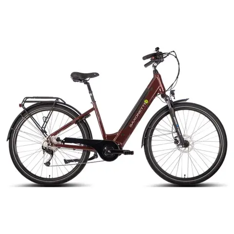 Saxonette E-Bike City Bike Deluxe Sport – Wellenrahmen, Rahmenhöhe 50 cm