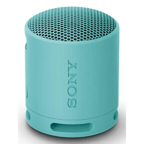 Sony SRS-XB100 - Draadloze Bluetooth Draagbare Luidspreker, Duurzaam IP67 Waterdicht & Stofbestendig, 16 Uur Batterijduur, Milieuvriendelijk, Voor Buiten en Reizen, Blauw