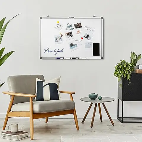 M&G standard dry-erase Whiteboard 1200*1800mm with eraser*1 + marker*2 + magnetic button*4