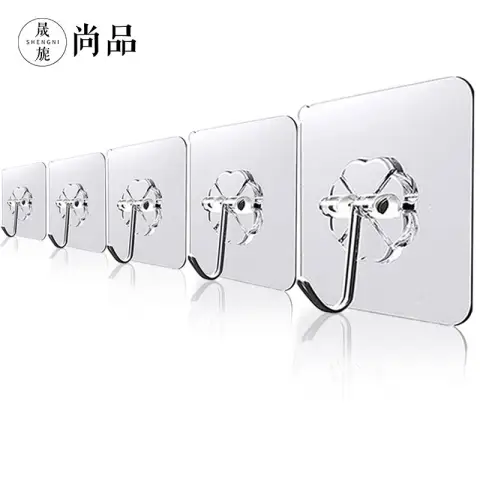 SNSP Invisible Transparant Hook - 180° Rotating Hooks - Waterproof - Nail Free - Durable