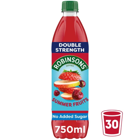 Robinsons Double Concentrate No Added Sugar Summerfruits 750ml