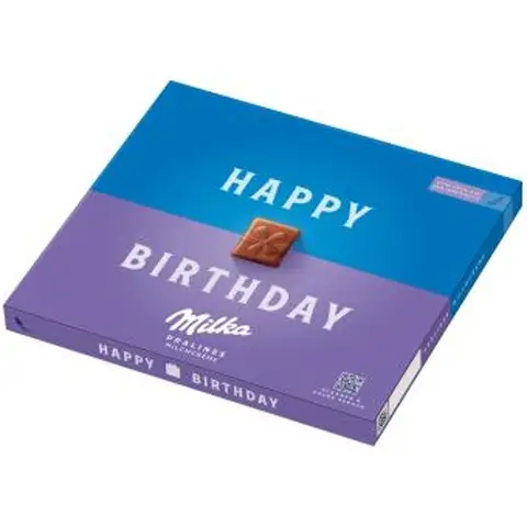 Milka Pralinen Geschenkbox „Happy Birthday“ 110g