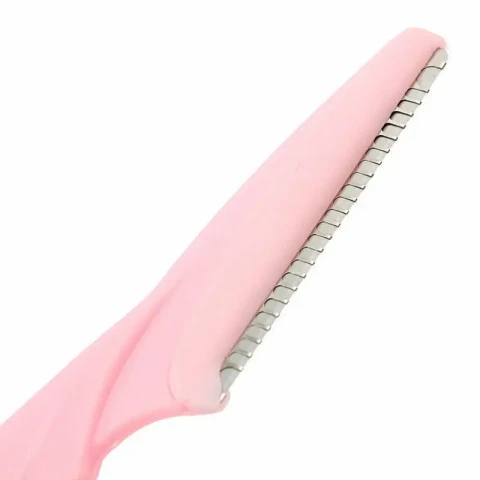 10 portable razors for eyebrow trimming and hair removal, safety razors in pink and pink