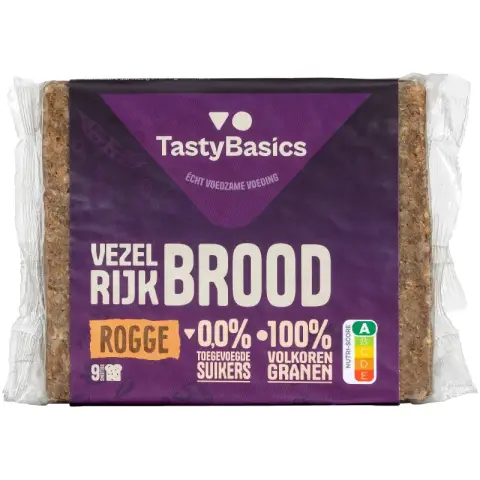 TastyBasics Rye Bread 9 Pieces