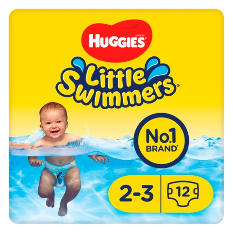 Huggies Diapers Little Swimmers Swim Nappies Size 2-3 (3-8kg) 12 Pack