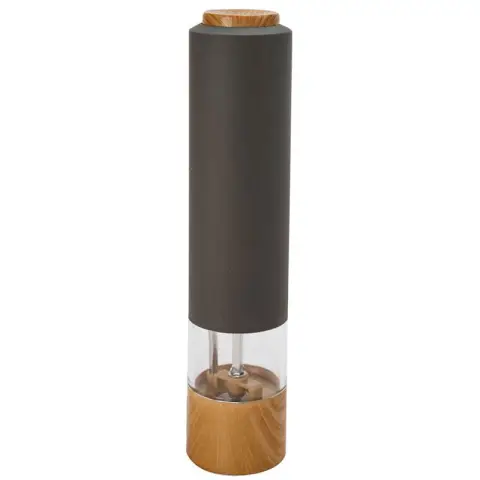 ALANDEKO Elektrische Pfeffermühle - Schwarz - Höhe: 22,3 cm