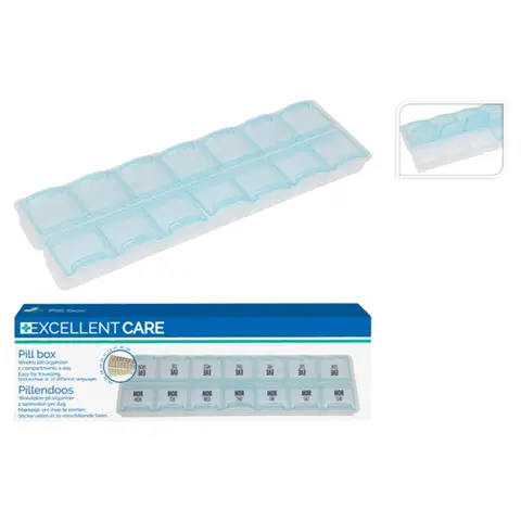 Medikamentenbox mit Fächern aus PP-Material