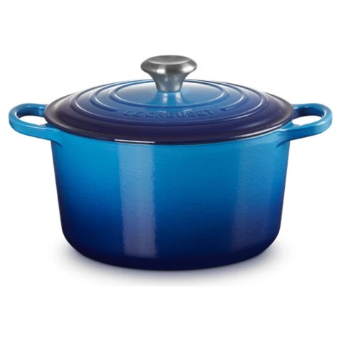 Le Creuset Cocotte Rot Prof 24 Azure Blu