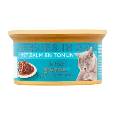 G'woon Strips dans la sauce avec saumon et thon 85G
