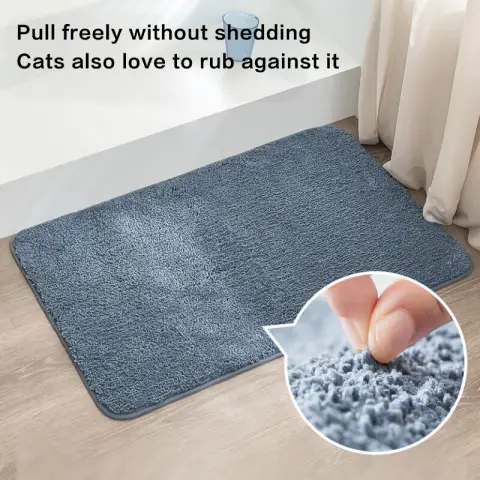 Ochama Badmat, Antislip Toiletmat - 40 x 60cm - Grijs Blauw