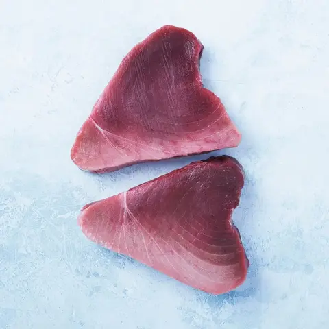 Super Frozen Tuna Steaks - Sashimi Grade - 2 Steaks - 260g