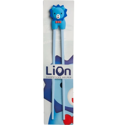 Baguettes avec support en caoutchouc Lion 20 cm Noir