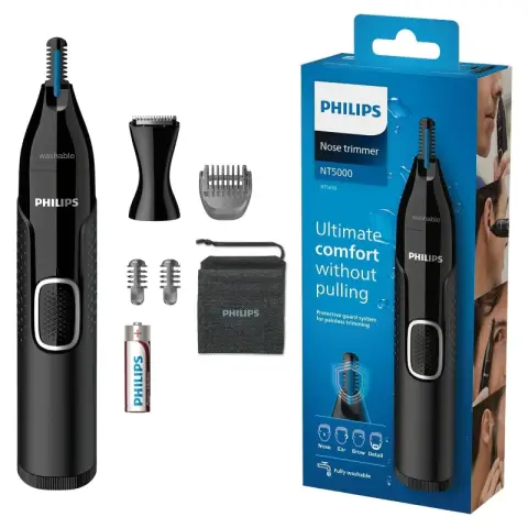 Philips Series 5000 Neus-, Oor- en Wenkbrauwtrimmer - Zwart